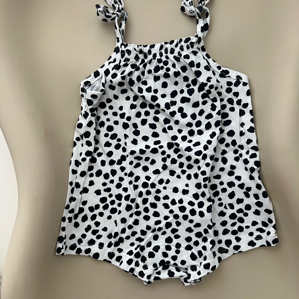 Old Navy Black Dot Baby Romper
